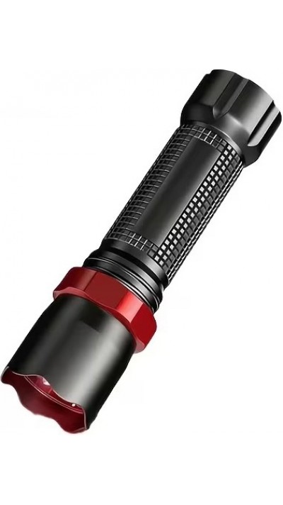 Macroscom Mini LED Taschenlampe USB wiederaufladbar kompakt mit UV Licht gr&uuml;nem und rotem Licht f&uuml;r Angeln Outdoor Aktivit&auml;ten und Notf&auml;lle - Schwarz
