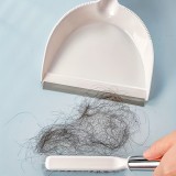 Mini-Bagger und Handbesen - Praktische Reinigungswerkzeuge für Haus und Camping - Weiss