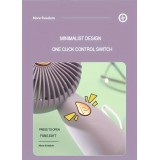 Kompakter tragbarer Mini USB Ventilator wiederaufladbar für Innen- und Außenreisen - Lila
