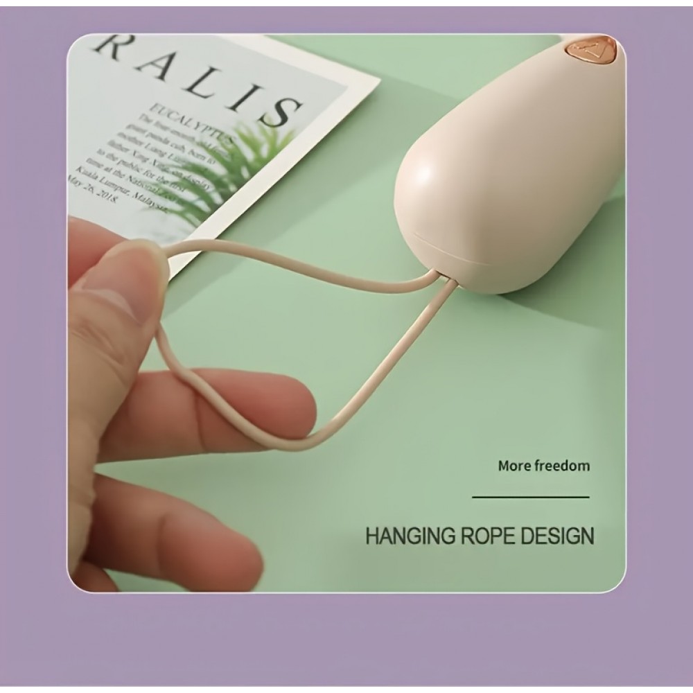 Kompakter tragbarer Mini USB Ventilator wiederaufladbar für Innen- und Außenreisen - Lila
