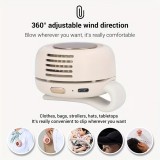 Leiser bladloser Mini Akkuventilator tragbar Clip Ventilator freih&auml;ndig 3 Stufen Vortex Luftstrom - Gr&uuml;n