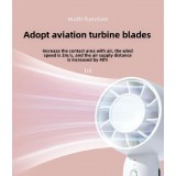 Mini USB Ventilator tragbar wiederaufladbar 3 Geschwindigkeiten mit Standfuß - Blau