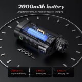 10x Zoom Monokular HD Nachtsicht 800m Infrarot 5W Starlight Foto/Video USB Wiederaufladbar - Schwarz