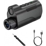 10x Zoom Monokular HD Nachtsicht 800m Infrarot 5W Starlight Foto/Video USB Wiederaufladbar - Schwarz