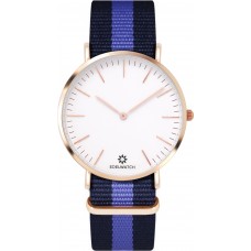 Edelwatch Uhr 41 mm (Men) Gold Zifferblatt Weiss (Batterie nicht enthalten) - Blau / Violett Armband