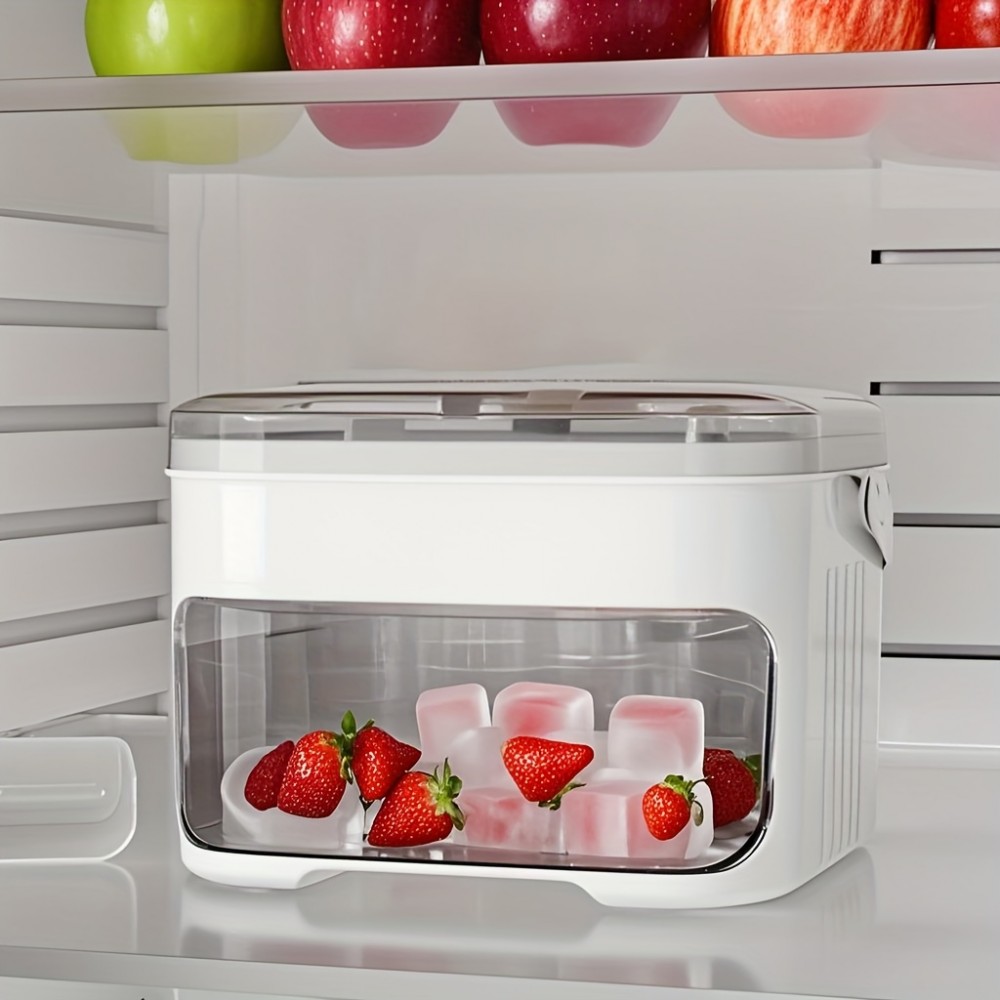 Moule à glaçons multifonctionnel pratique pour boissons avec pince de service - Blanc