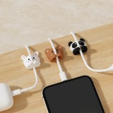 Organisateur de c&acirc;bles mignon pour bureau organiseur multifonction avec crochet et pince auto-adh&eacute;sif (pack 3) - Multicolore