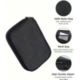 Pillen-Organizer für Reisen 7 Tage und 4 Einnahmen täglich tragbare Tablettenbox mit eleganter Tasche - Schwarz