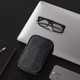 Pillen-Organizer für Reisen 7 Tage und 4 Einnahmen täglich tragbare Tablettenbox mit eleganter Tasche - Schwarz