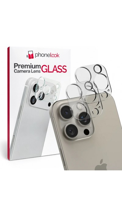 2er-Pack Kameraschutzglas - Transparent - iPhone 15 Pro Max