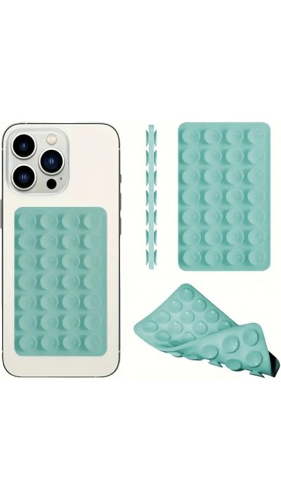 Silicone Patch Universeller Doppelseitiger Handy-Halter mit Starker Haftung und Saugnapf - Grün
