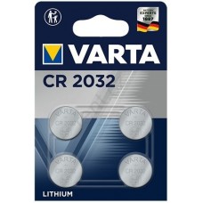 Varta CR 2032 Hochleistungs-Knopfzellen für elektronische Geräte (4er Pack) - 