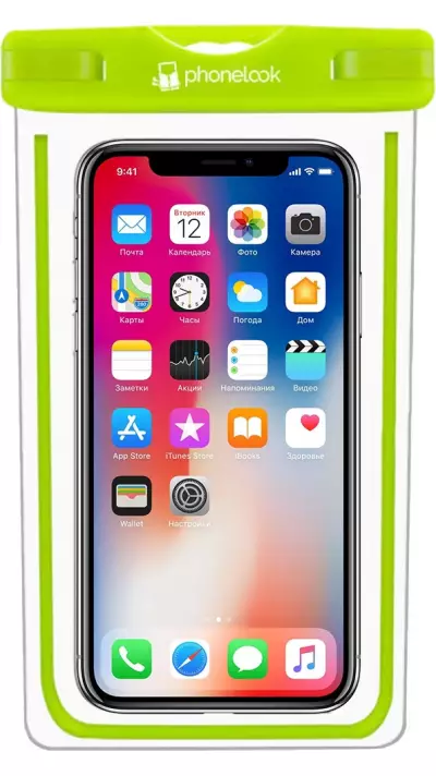 Pochette étanche waterproof pour smartphone avec capacité tactile PhoneLook - Vert