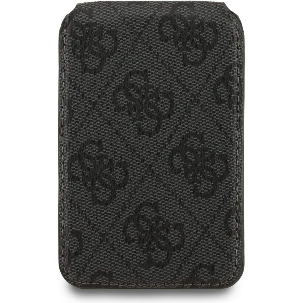 Guess 4G Metall Kartenetui MagSafe St&auml;nderfunktion mit Spiegel - Schwarz