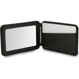 Guess 4G Metall Kartenetui MagSafe St&auml;nderfunktion mit Spiegel - Schwarz