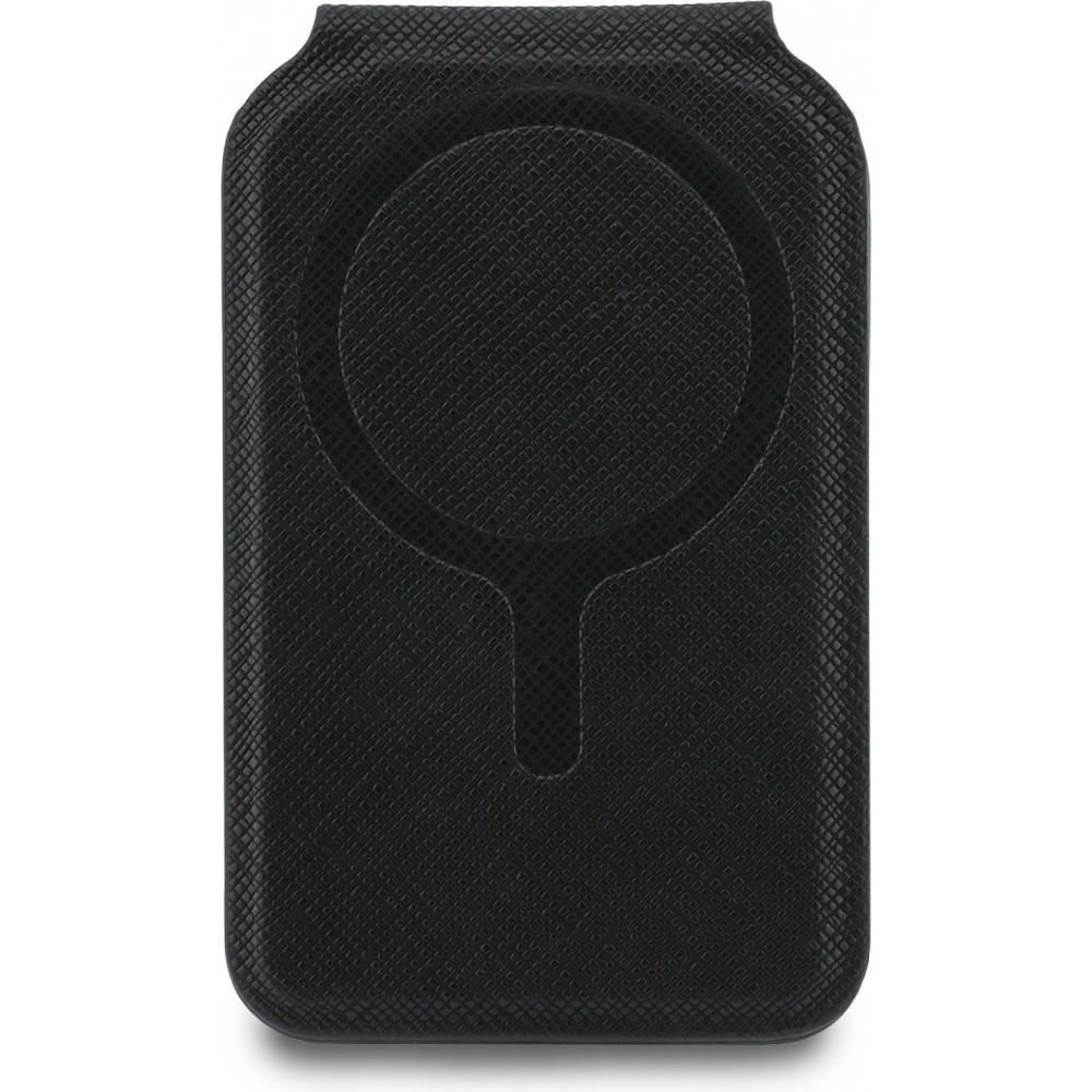 Karl Lagerfeld eleganter und praktischer MagSafe Spiegel Kartenhalter - Schwarz