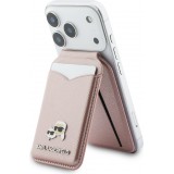 Karl Lagerfeld eleganter und praktischer MagSafe Spiegel Kartenhalter - Rosa