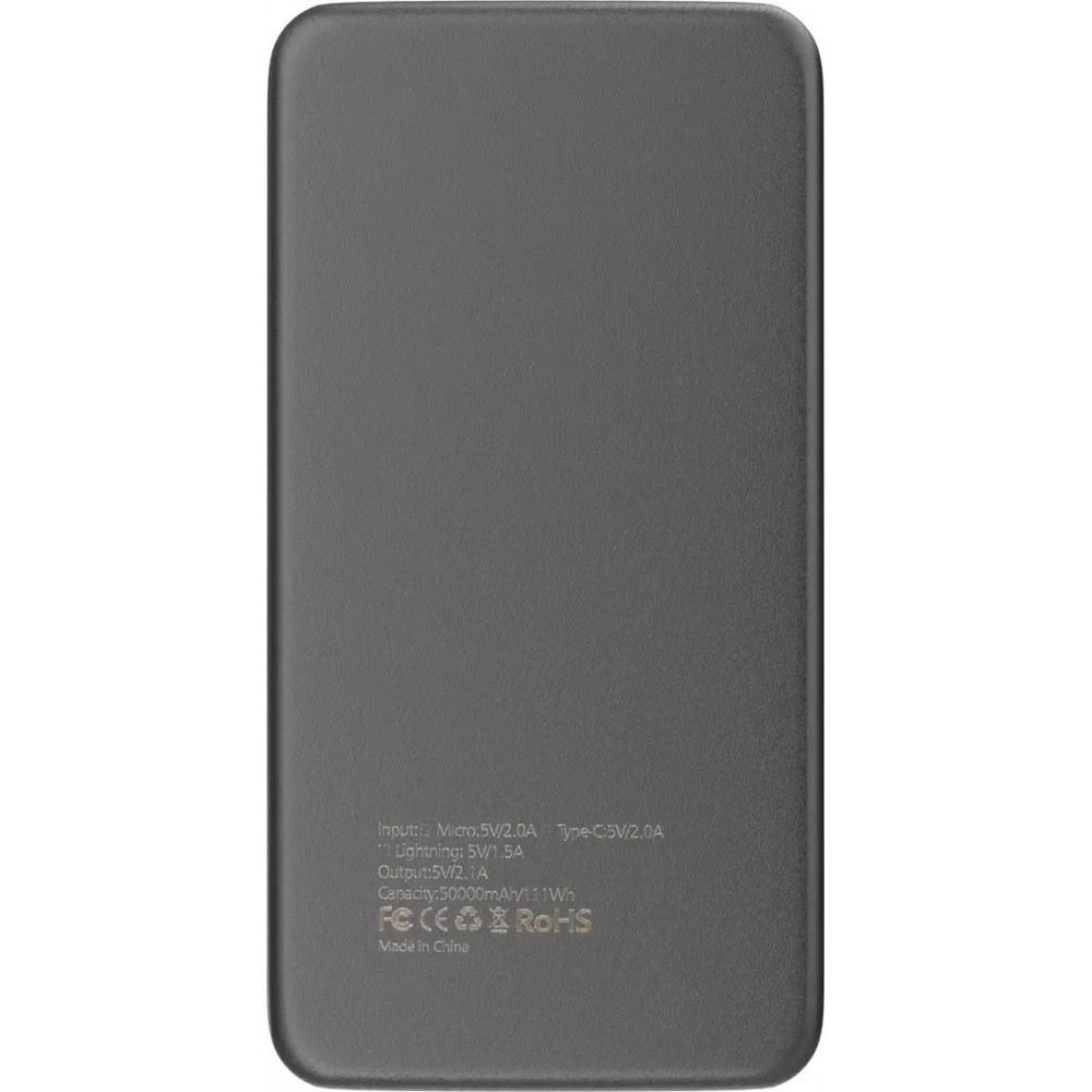 Power Bank External Battery BLM-S30 50000mAh LED Display + Doppel USB PhoneLook - Schwarz