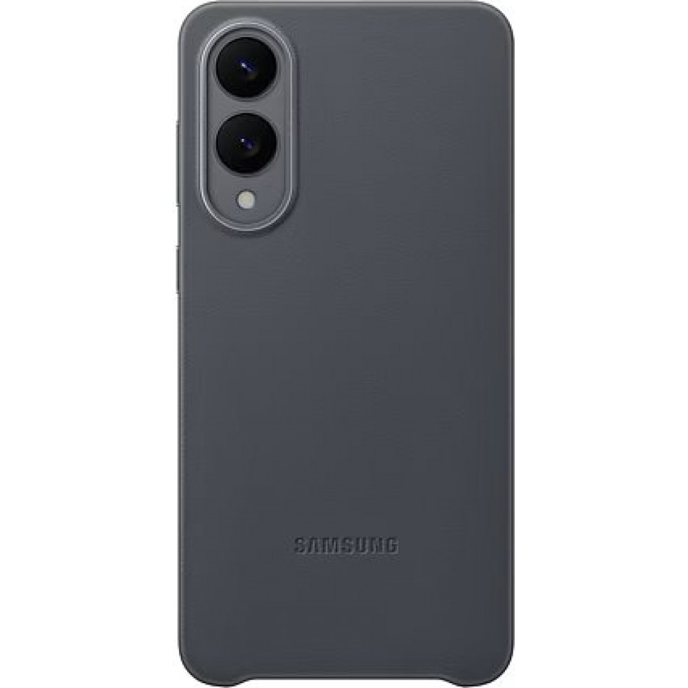 Galaxy S25 Edge Case Hülle - Premium Vegan-Leder Backcover Kindsuit - Schwarz