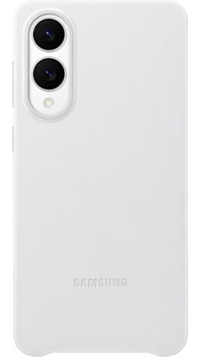 Galaxy S25 Edge Case Hülle - Premium Vegan-Leder Backcover KindSuit - Hellgrau