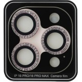 Guess Kamera Schutzfolie mit Strass - kratzfest, anti-reflex, fingerabdruckfrei und widerstandsfähig - Rosa