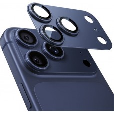 Ultraresistente vollständige Glas-Schutzabdeckung für Kamera mit Stoßschutz - Blau - iPhone 17 Pro