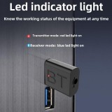 Bluetooth 5.0 USB-A Sender-Empfänger Drahtlos mit 3,5mm Klinkenstecker für PC und Auto - Schwarz