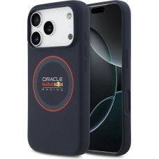 iPhone 17 Pro Case Hülle - Red Bull Racing MagSafe Silikonhülle mit rotem Ring - Blau