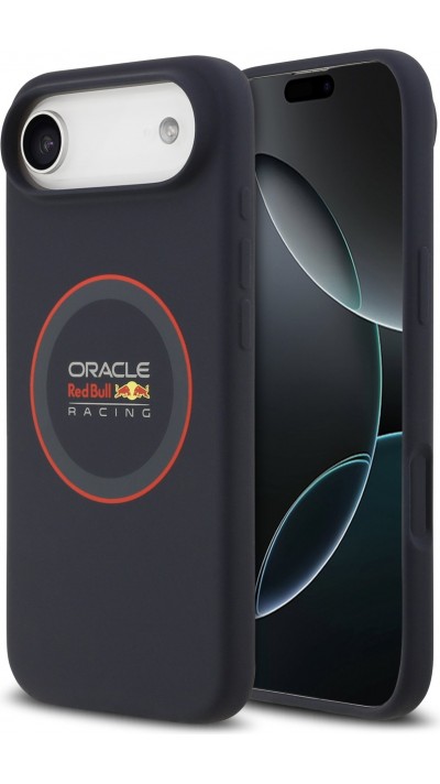 iPhone Air Case Hülle - Red Bull Racing MagSafe Silikonhülle mit rotem Ring - Blau