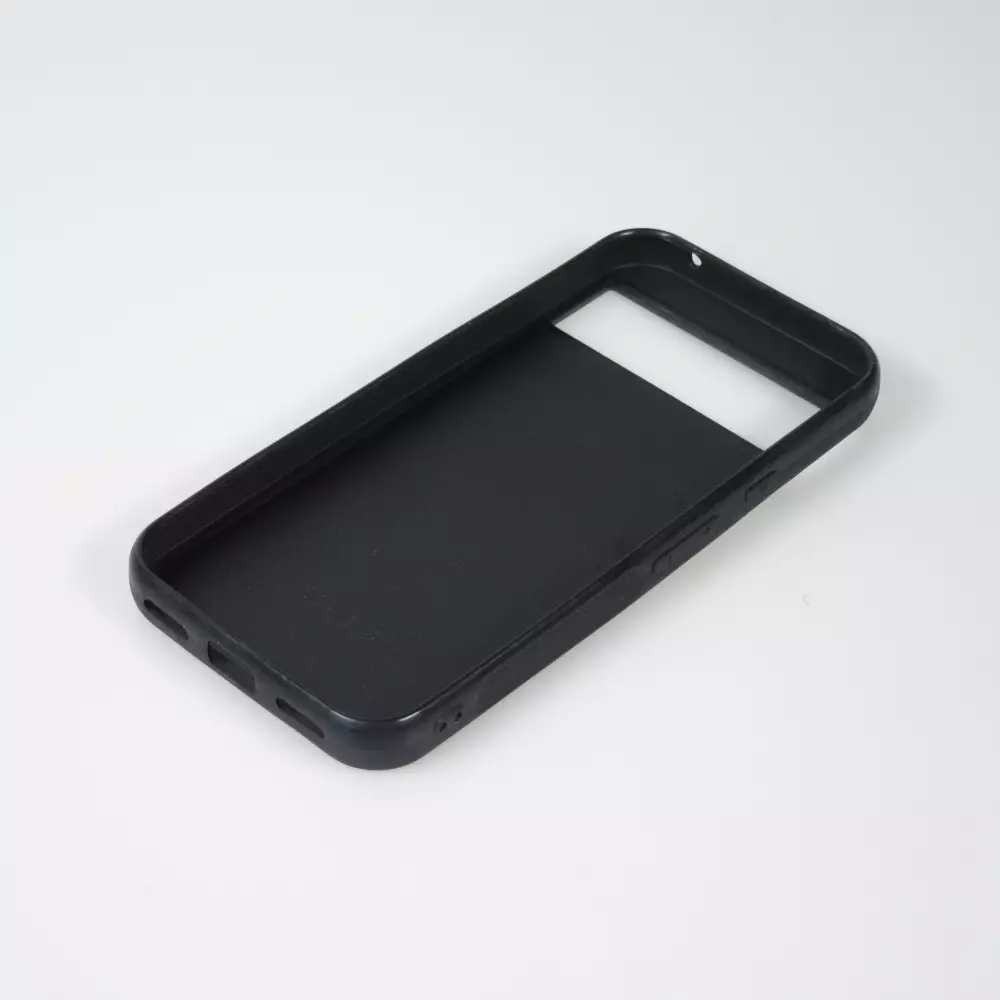 Google Pixel 8a Case Hülle - Silikon schwarz Wavy Rectangle Green Purple