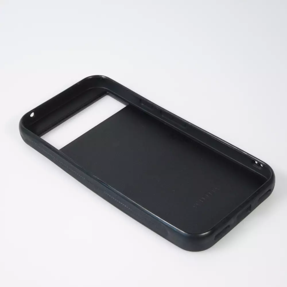 Google Pixel 8a Case Hülle - Silikon schwarz Wavy Rectangle Green Purple