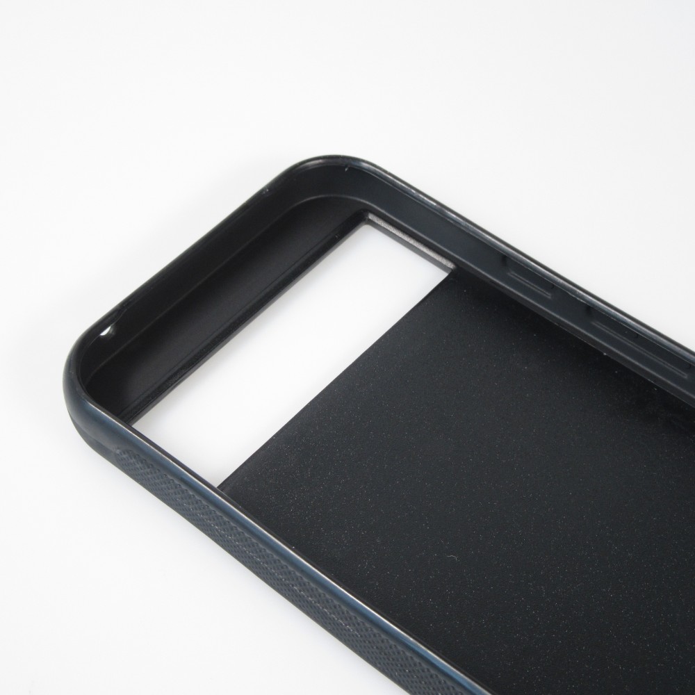 Google Pixel 8a Case Hülle - Silikon schwarz Weihnachten 2023 Kleiner Vater Schneeflocke