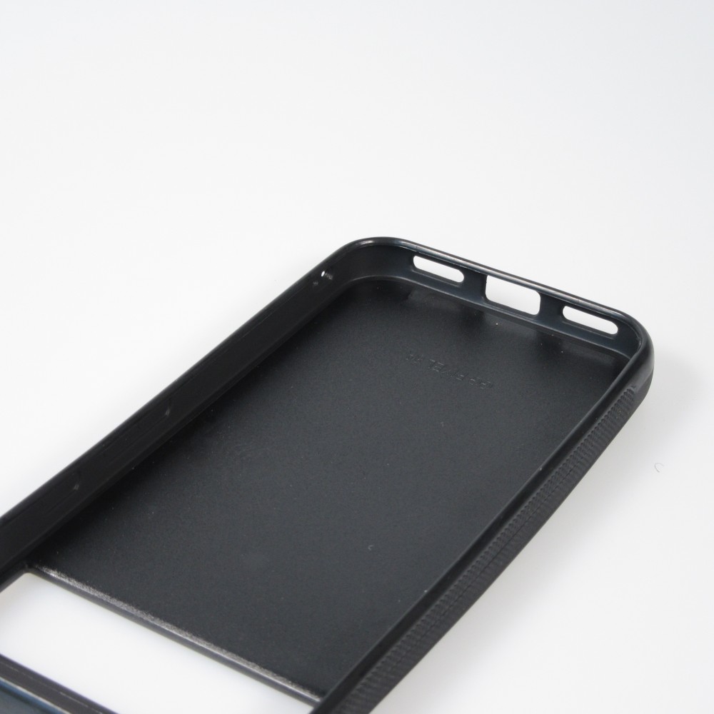 Google Pixel 8a Case Hülle - Silikon schwarz Weihnachten 2023 Kleiner Vater Schneeflocke