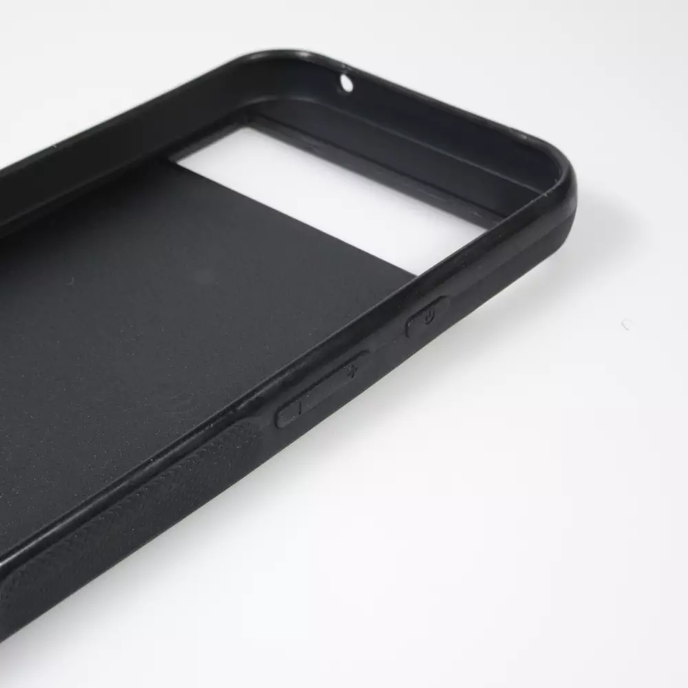 Google Pixel 8a Case Hülle - Silikon schwarz Wavy Rectangle Green Purple