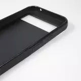 Google Pixel 8a Case Hülle - Silikon schwarz Wavy Rectangle Green Purple