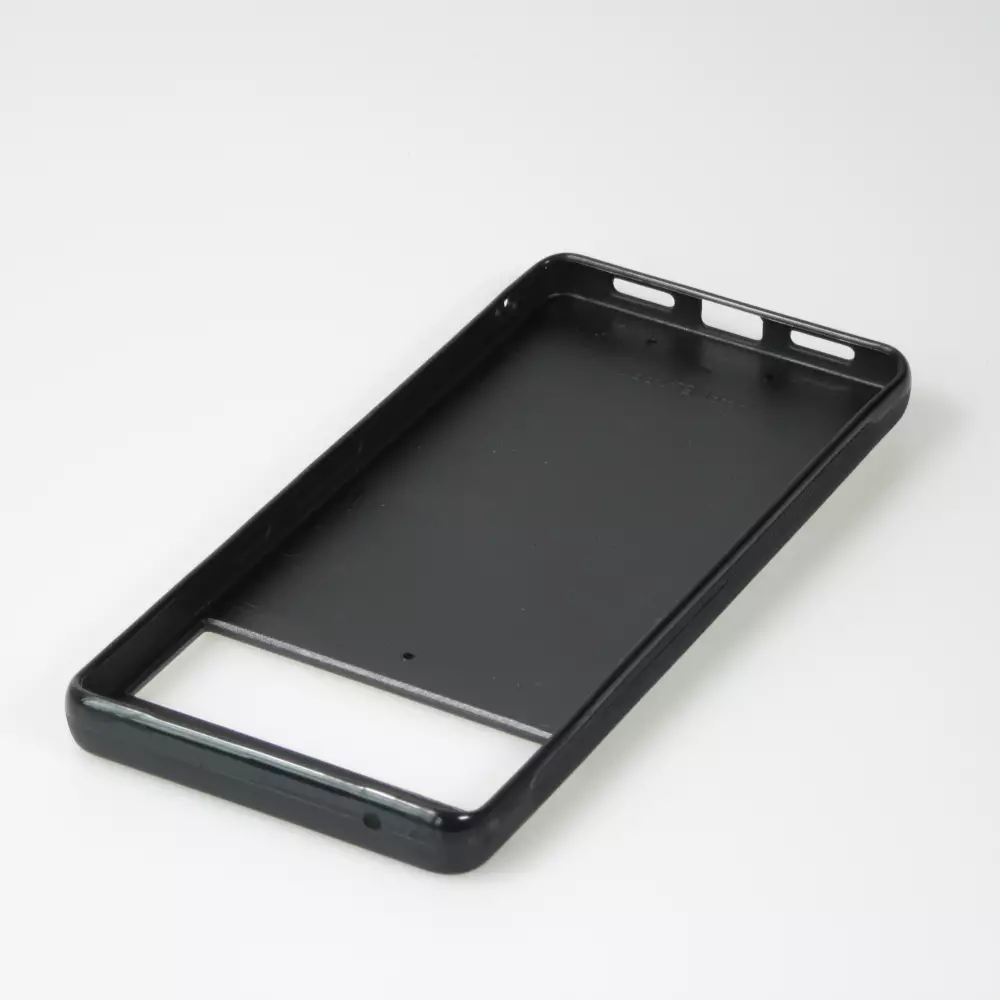 Google Pixel 6a Case Hülle - Silikon schwarz Weihnachten 2023 Mikromuster