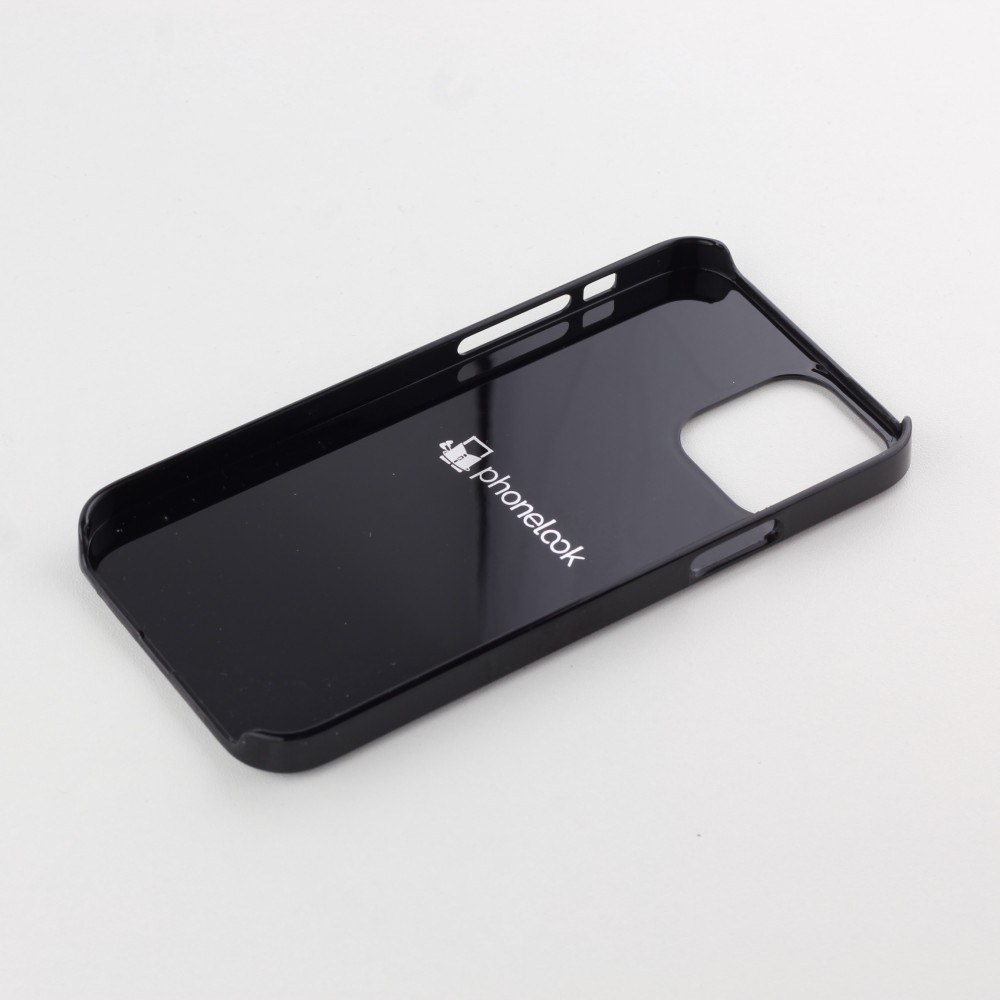 iPhone 12 / 12 Pro Case Hülle - Chat auf lila Hintergrund