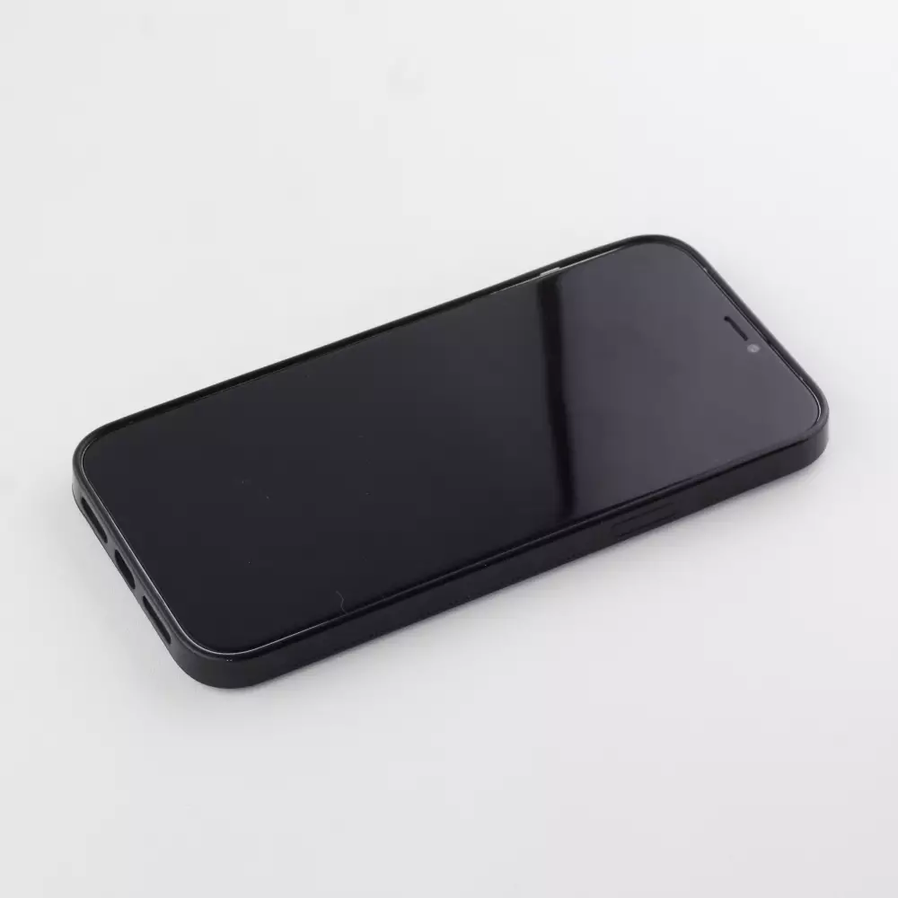 iPhone 12 Pro Max Case Hülle - Silikon schwarz Spring 23 tulip trio