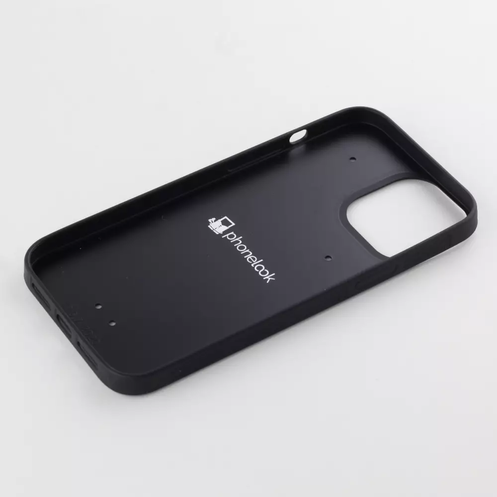 iPhone 12 Pro Max Case Hülle - Silikon schwarz Spring 23 tulip trio