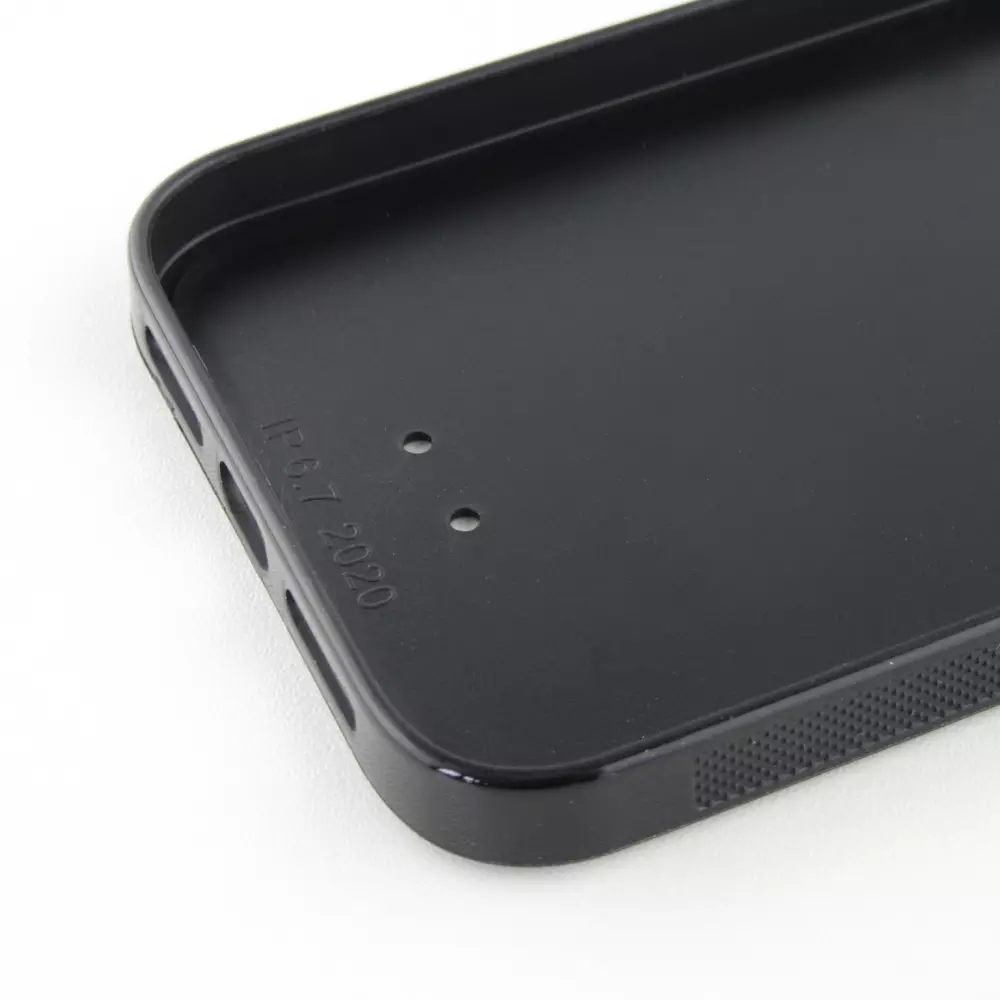 iPhone 12 Pro Max Case Hülle - Silikon schwarz Spring 23 tulip trio