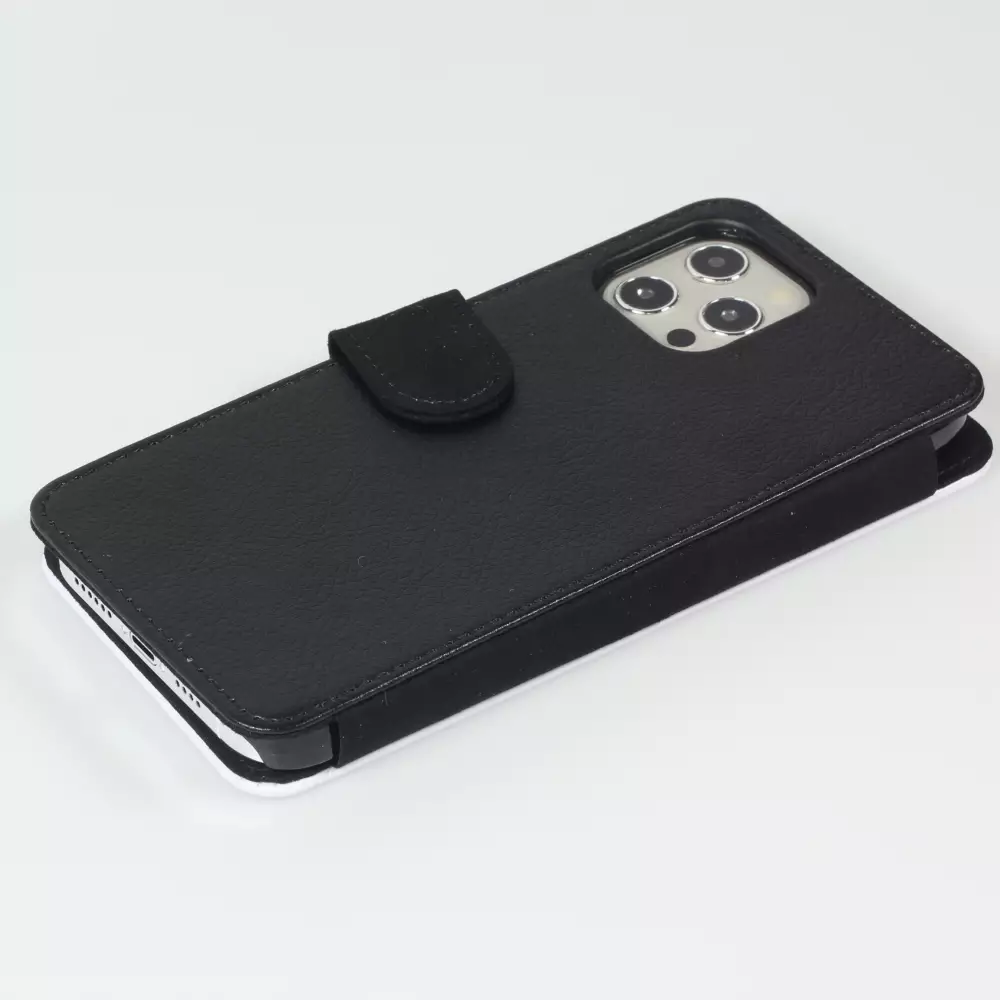 iPhone 12 Pro Max Case Hülle - Wallet schwarz Spring 23 tulip trio