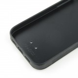 iPhone 12 mini Case Hülle - Silikon schwarz Schneeflocke Solar Glanz