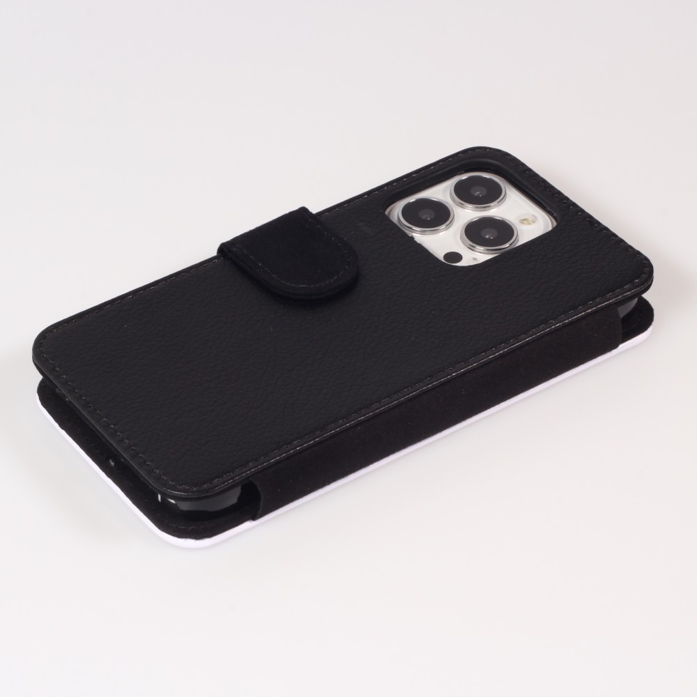 iPhone 13 Pro Max Case Hülle - Wallet schwarz Taylor Swift Sketch - White