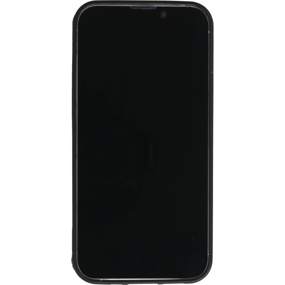 iPhone 13 mini Case Hülle - Silikon schwarz Pferd majestätisch Strand