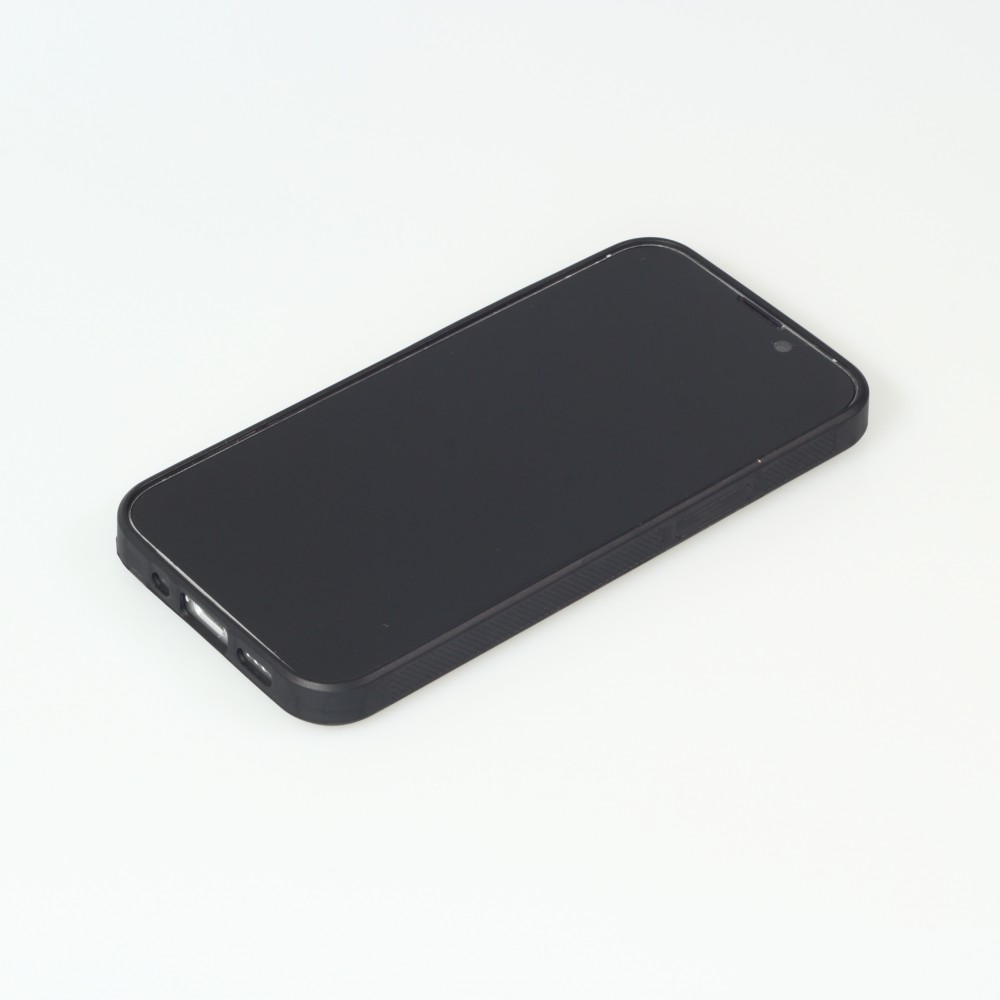 iPhone 13 mini Case Hülle - Silikon schwarz Pferd majestätisch Strand