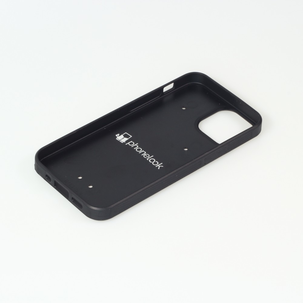 iPhone 13 mini Case Hülle - Silikon schwarz Pferd majestätisch Strand