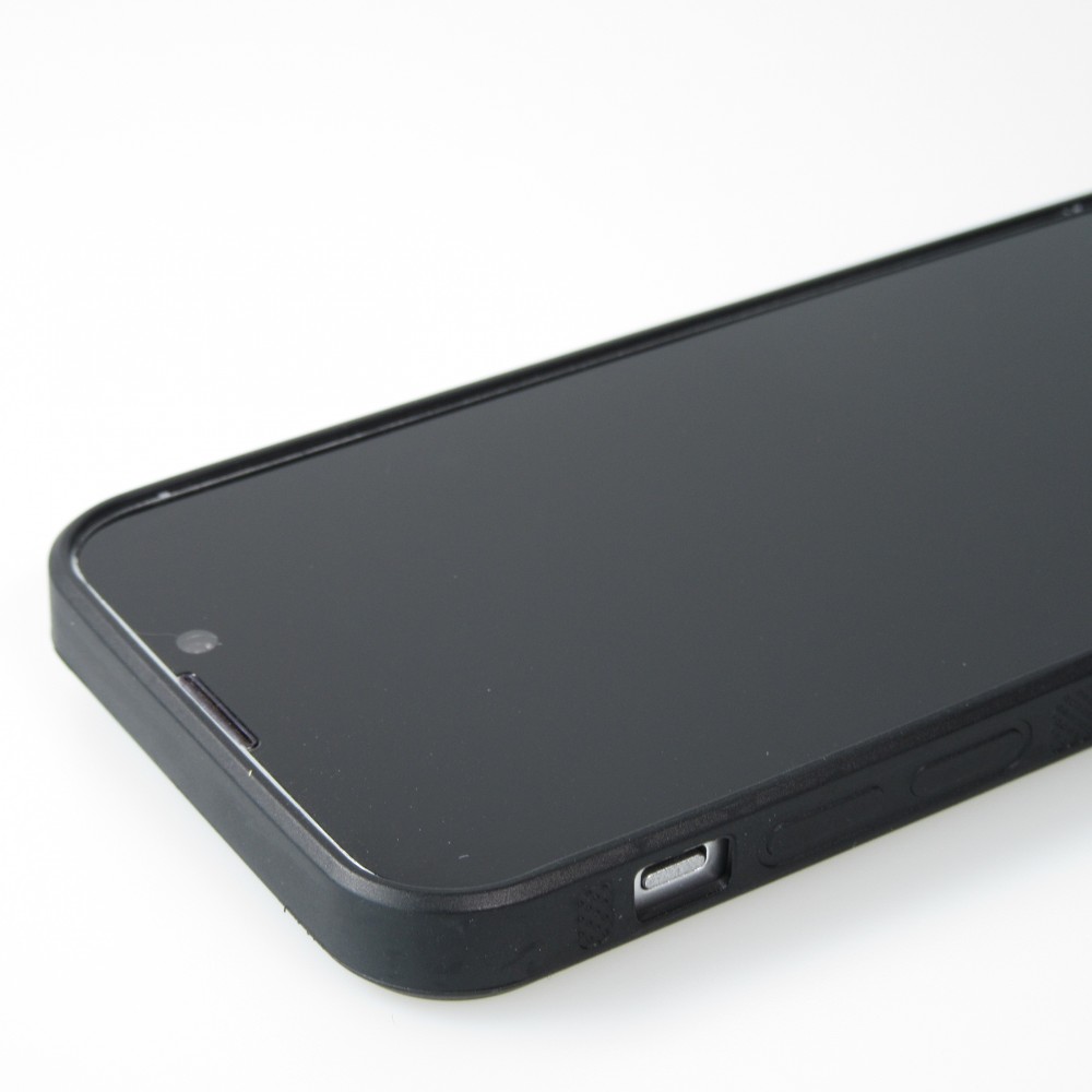 iPhone 13 mini Case Hülle - Silikon schwarz Pferd majestätisch Strand