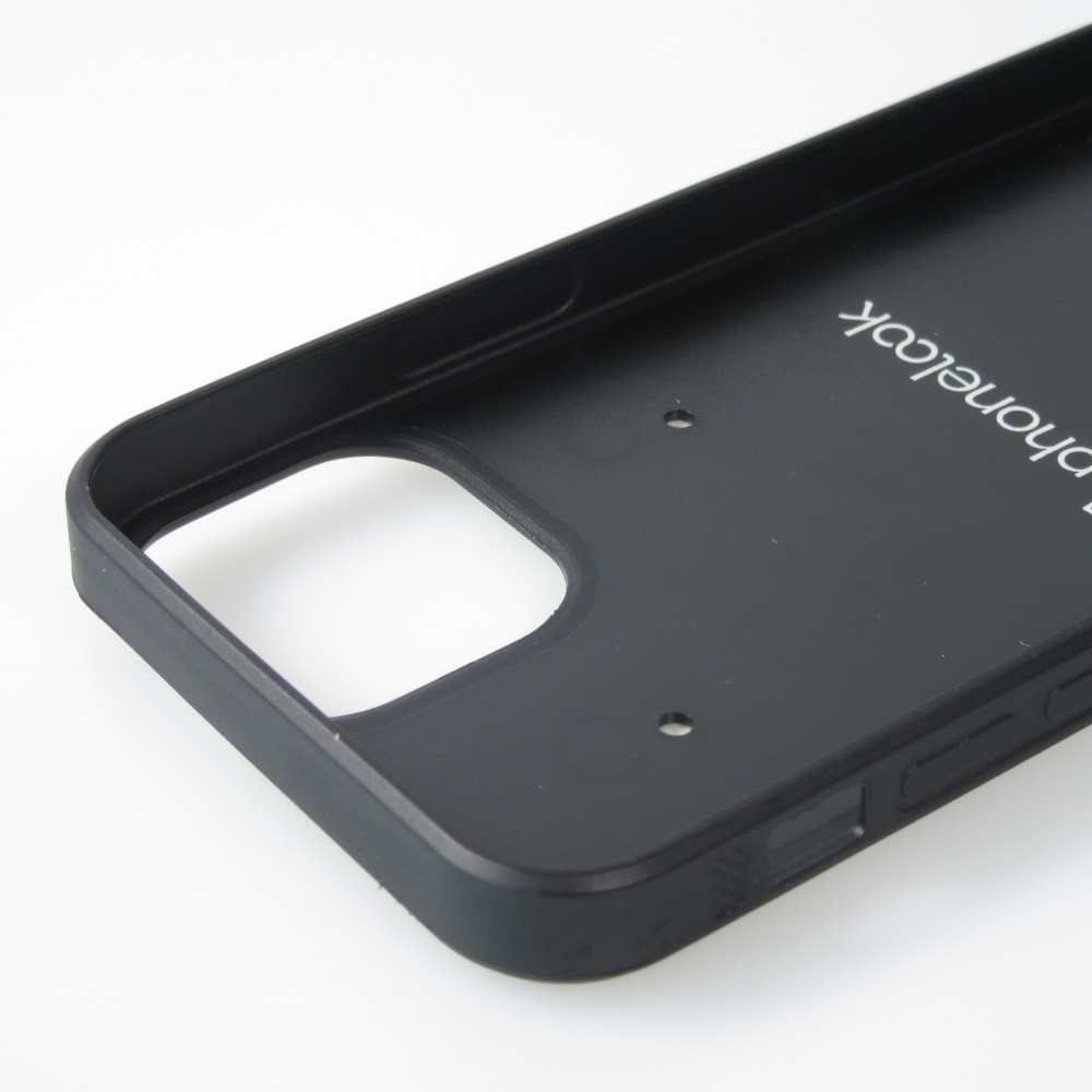 iPhone 13 mini Case Hülle - Silikon schwarz Pferd majestätisch Strand