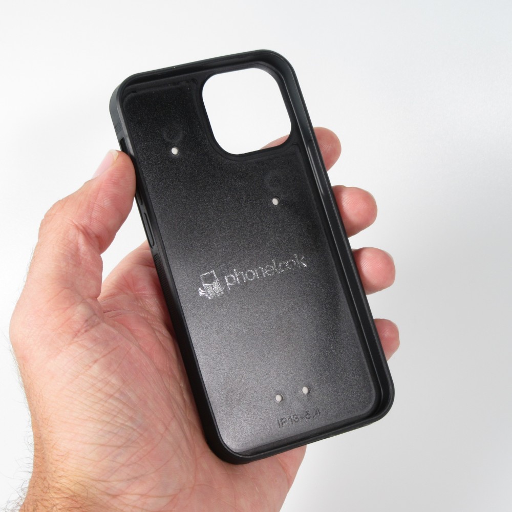 iPhone 13 mini Case Hülle - Silikon schwarz Pferd majestätisch Strand