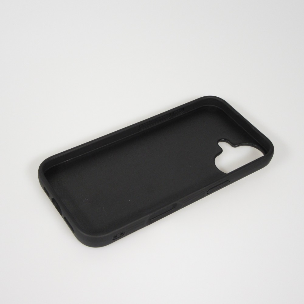 iPhone 17 Case Hülle - Silikon schwarz Turtles lines on black